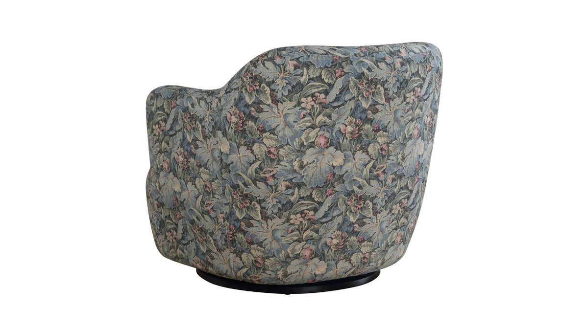 Ansel - Tapestry Swivel Chair - Green