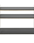Stacked Up - Glass Console Table - Gray