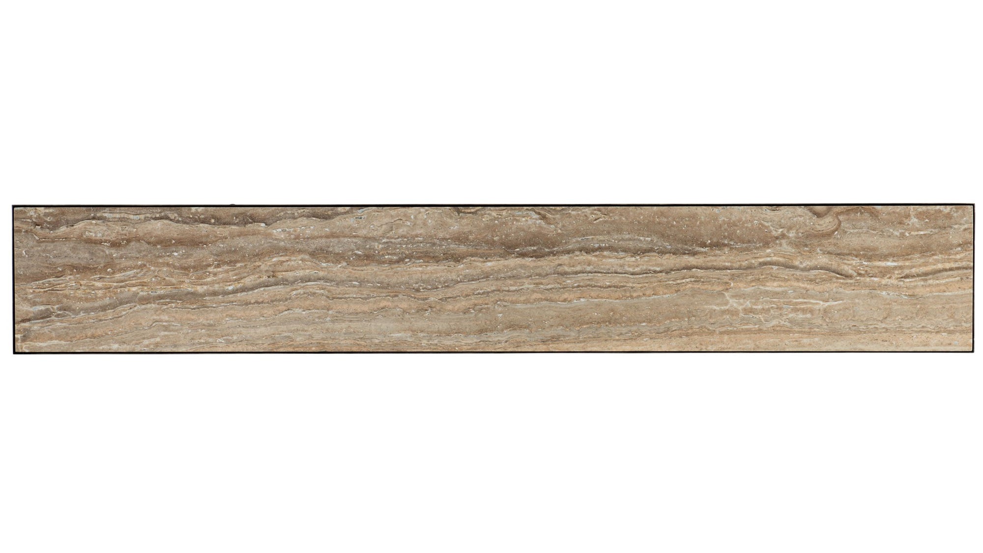 La Grange - St. James Metal And Stone Console - Dark Brown
