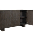 Phineas - 3 Door Modern Cabinet - Woodtone