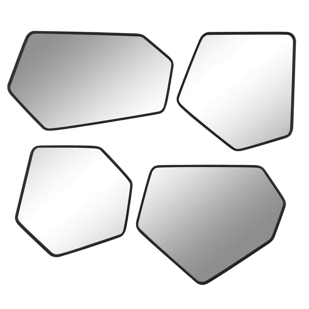 Linneah - Mirrors (Set of 4) - Black