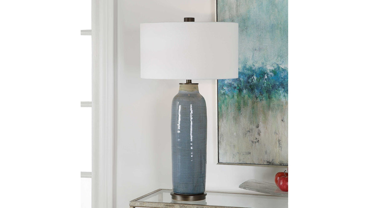 Vicente - Slate Table Lamp - Blue
