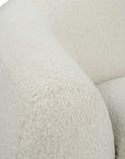 Capra - Art Deco White Swivel Chair