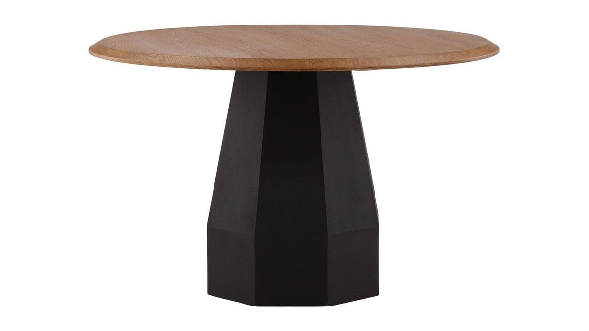 Maddie - Dining Table - Light Brown / Black