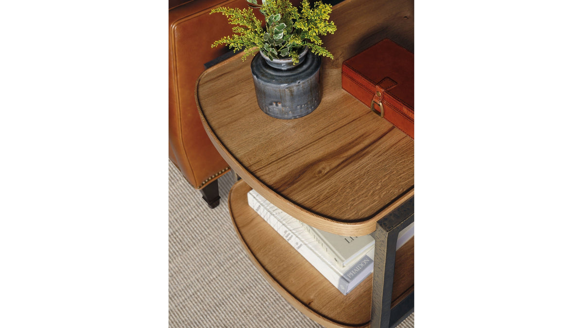 Cashiers - Tiered End Table - Almond