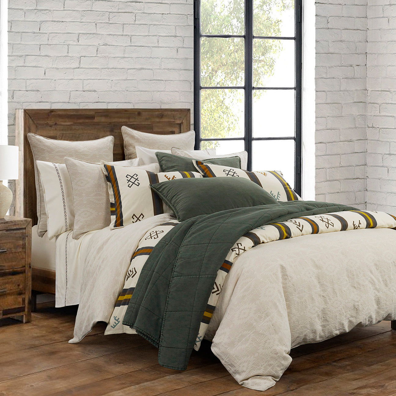 Toluca Canvas - Full Comforter Set (Set of 3) - Multi Color