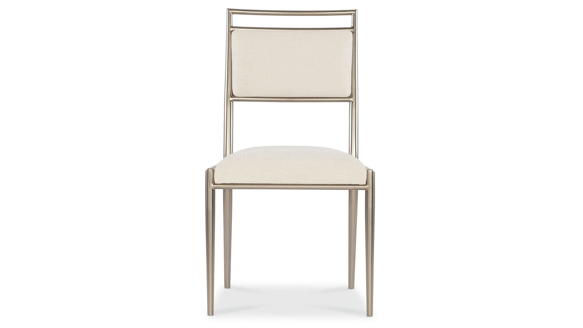 Geometry - Metal Side Chair - Radiance / Beige