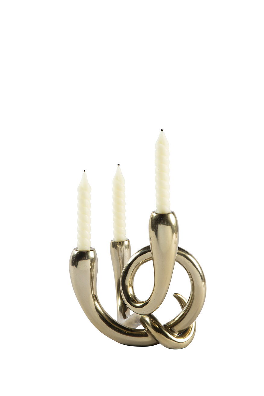 Christi - Candle Holder Set (Set of 2) - Gold