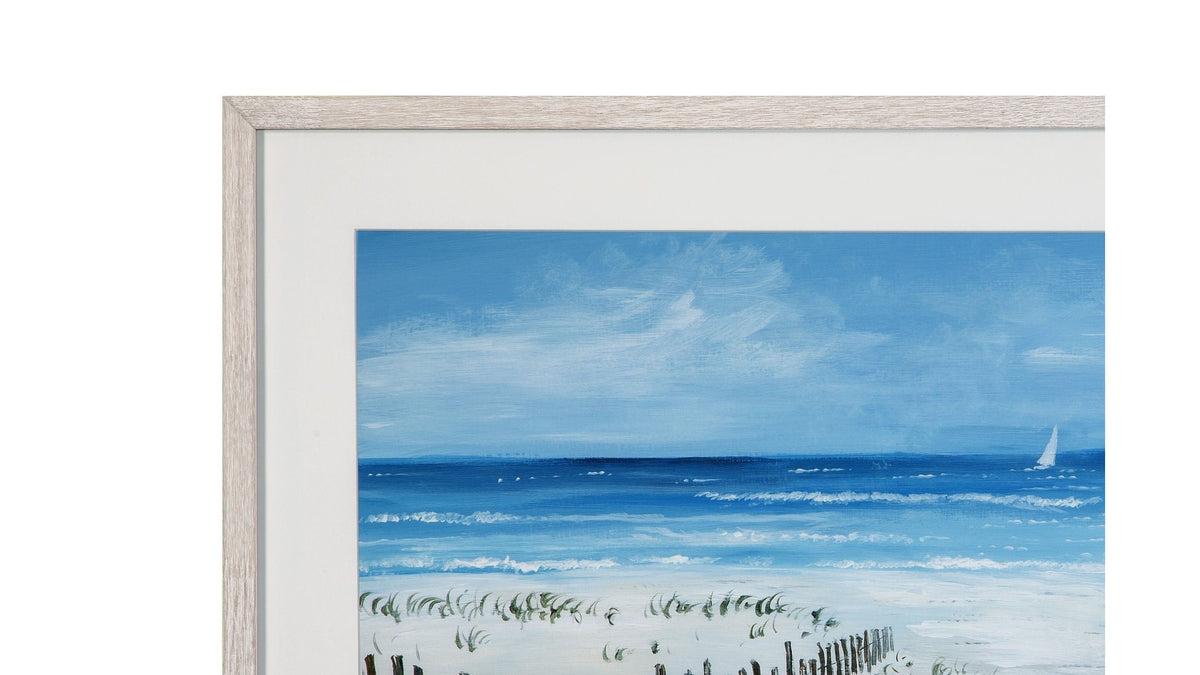 Open Invitation Framed Print - Blue
