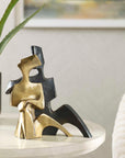 Affection - Bronze Gold Sculpture (Set of 2)