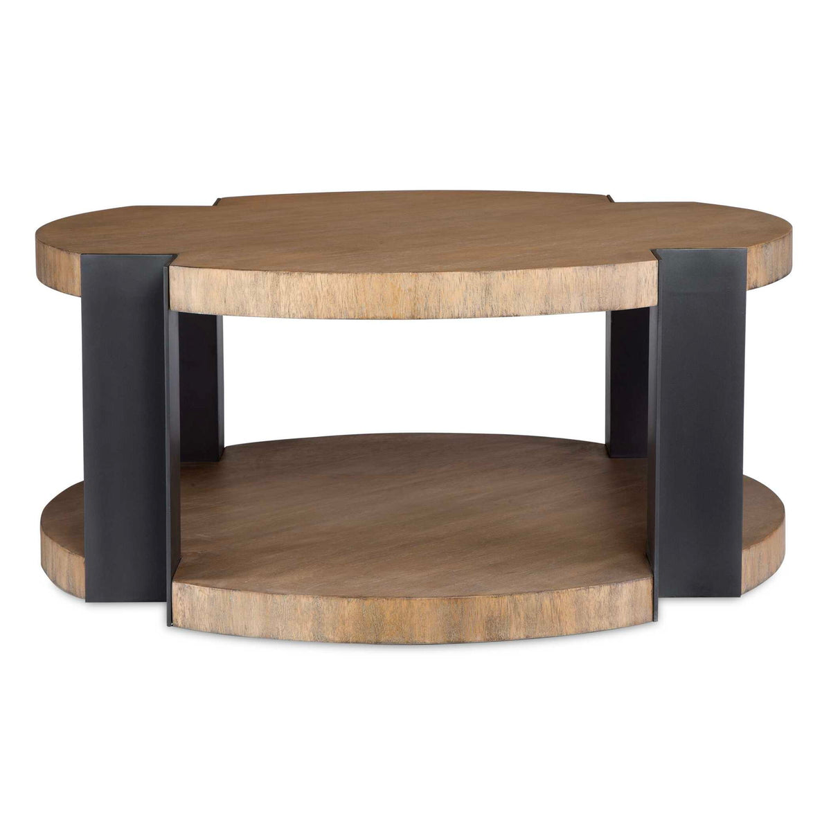 Loana - Industrial Coffee Table - Light Brown