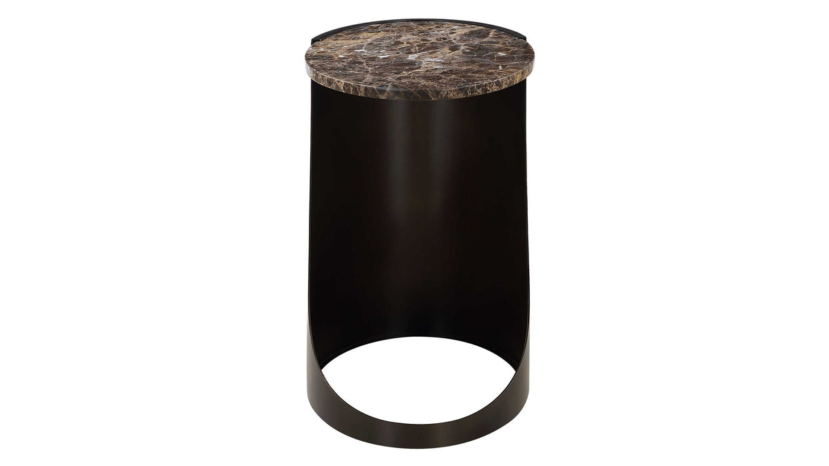 Welling - Modern Metal Side Table - Black