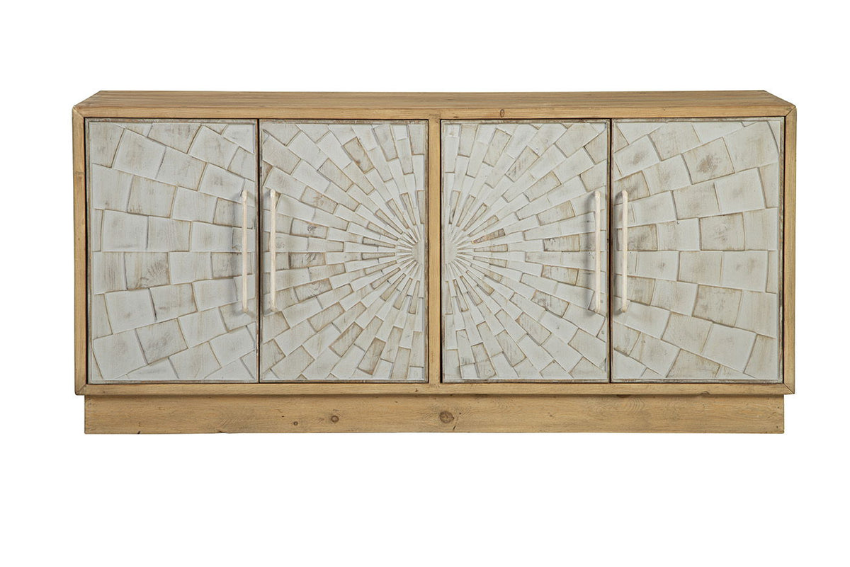 Brighton - Sideboard - Light Brown / Silver