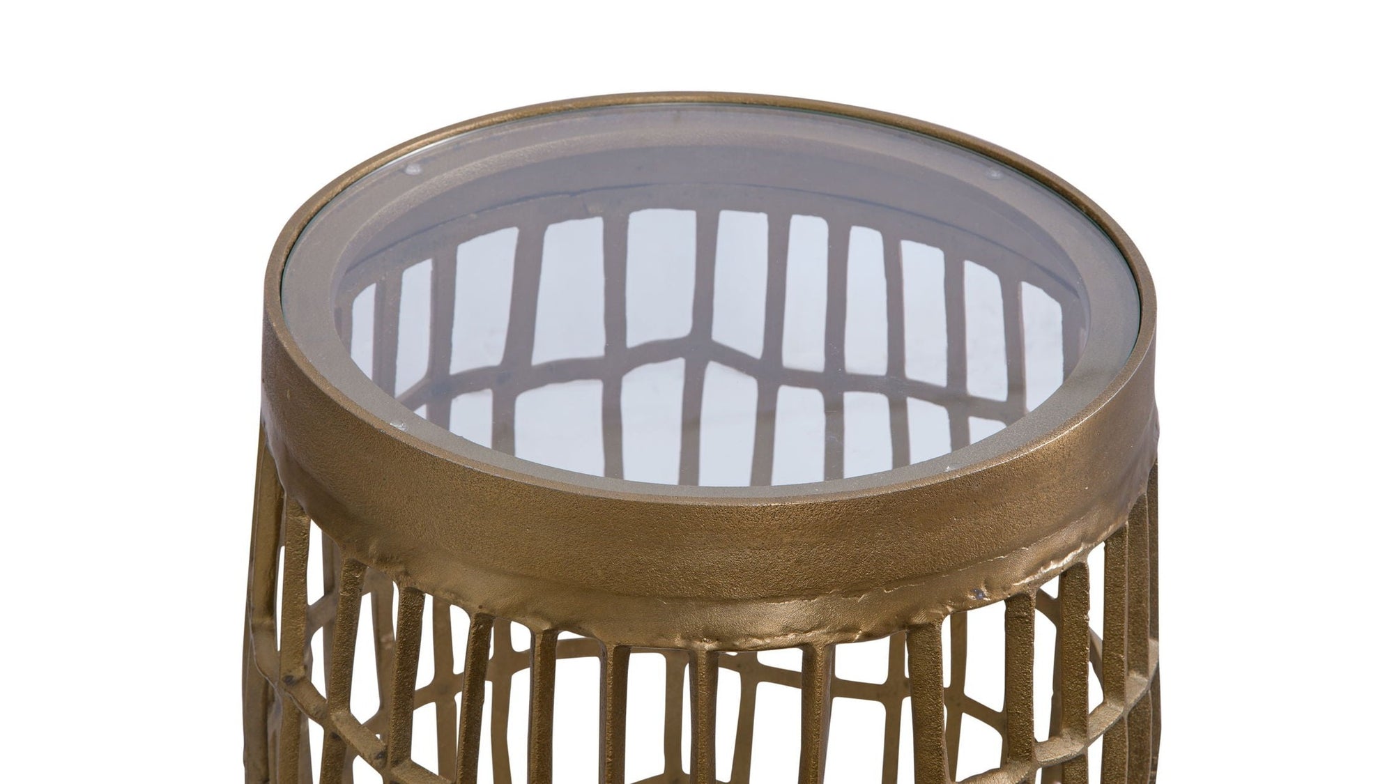 Harper - Accent Table - Antique Brass