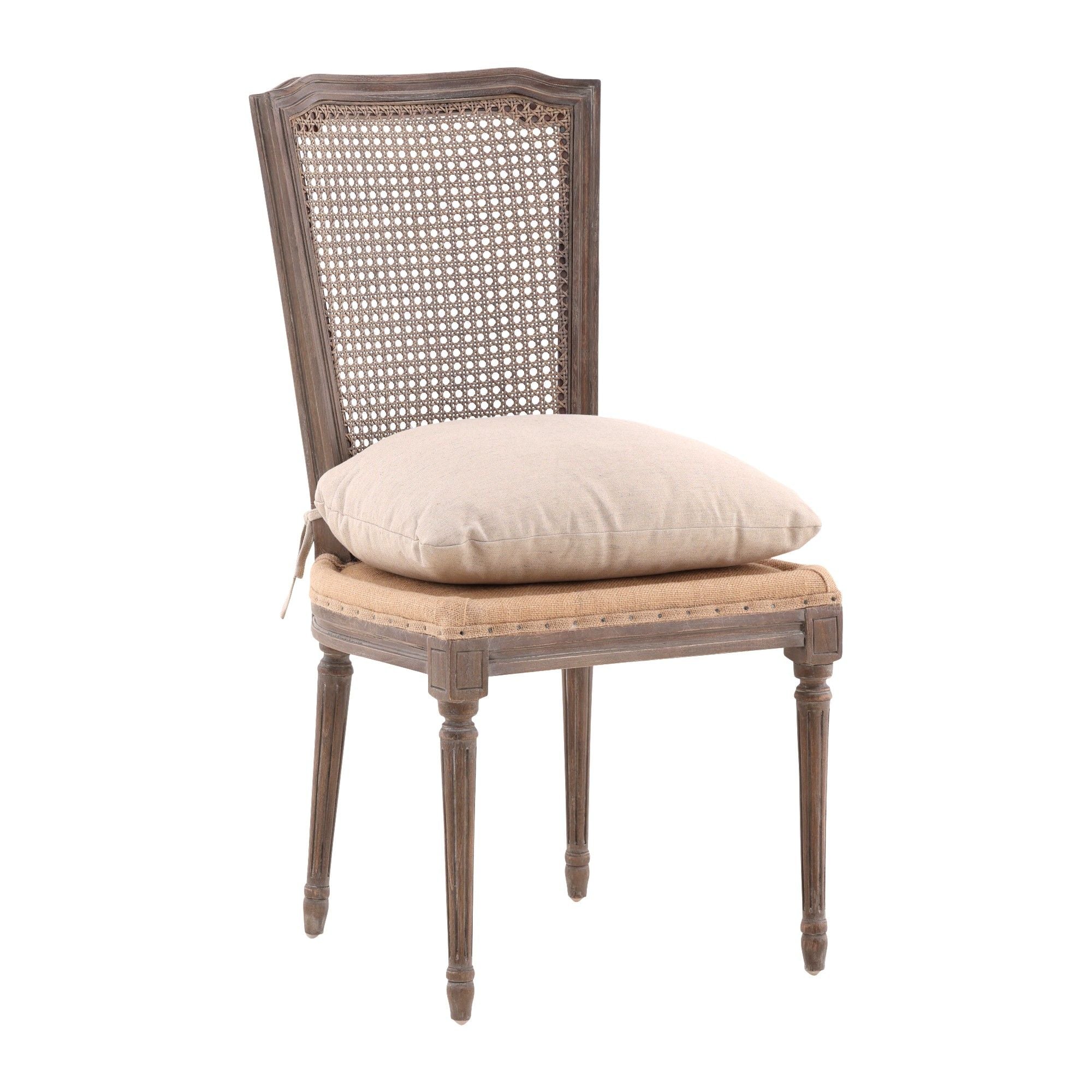 Morton - Dining Side Chair - Dark Brown / Beige