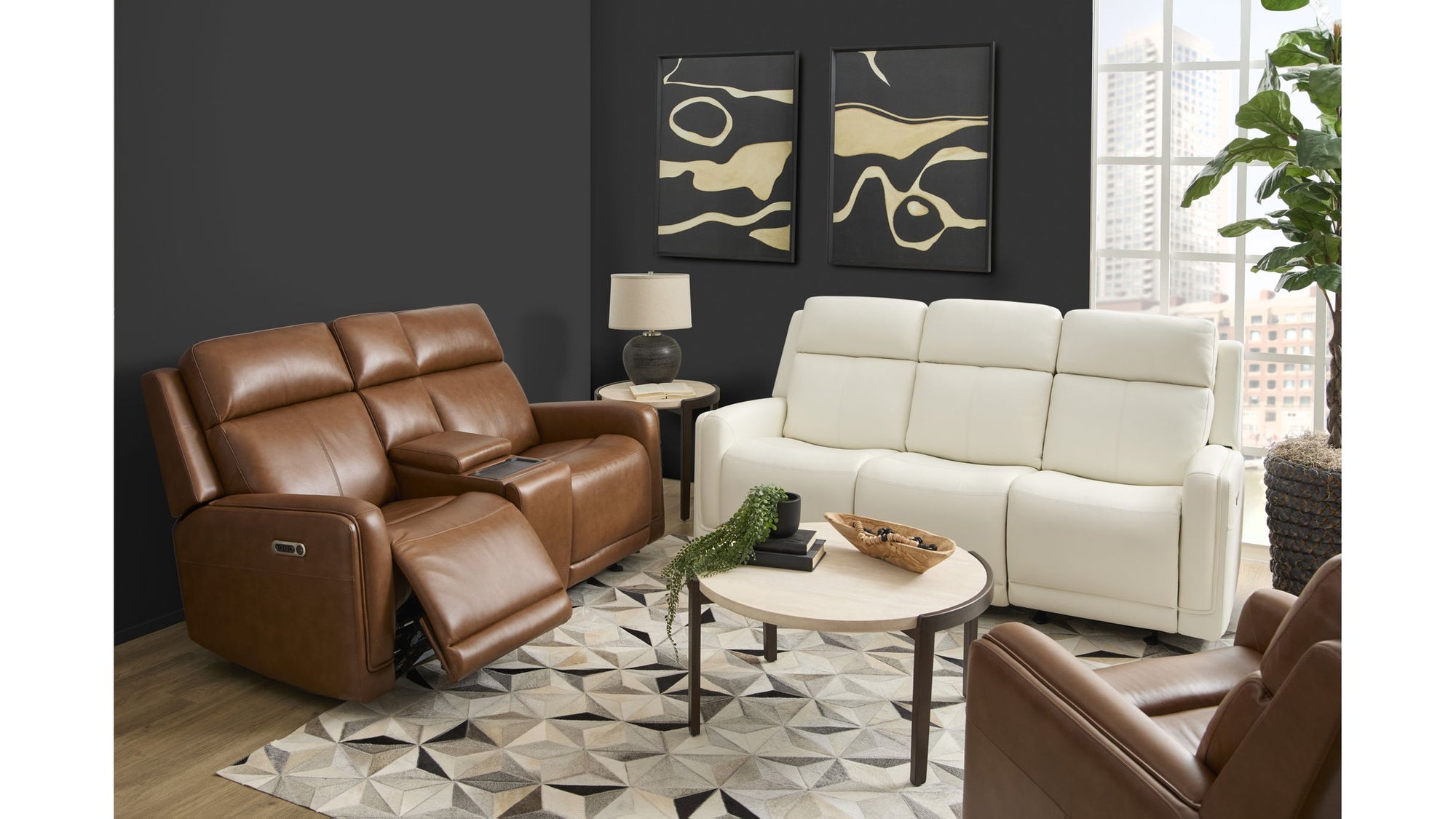 Alister - Power Gliding Sofa With Power Headrests &amp; Lumbar