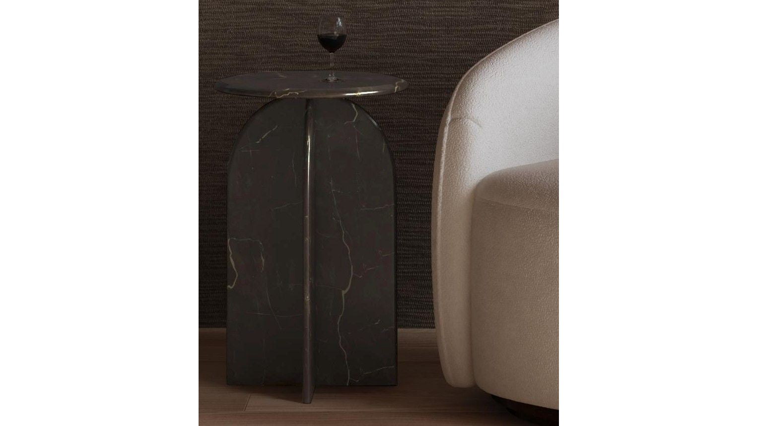 Abbey - Brown Accent Table - Dark Brown
