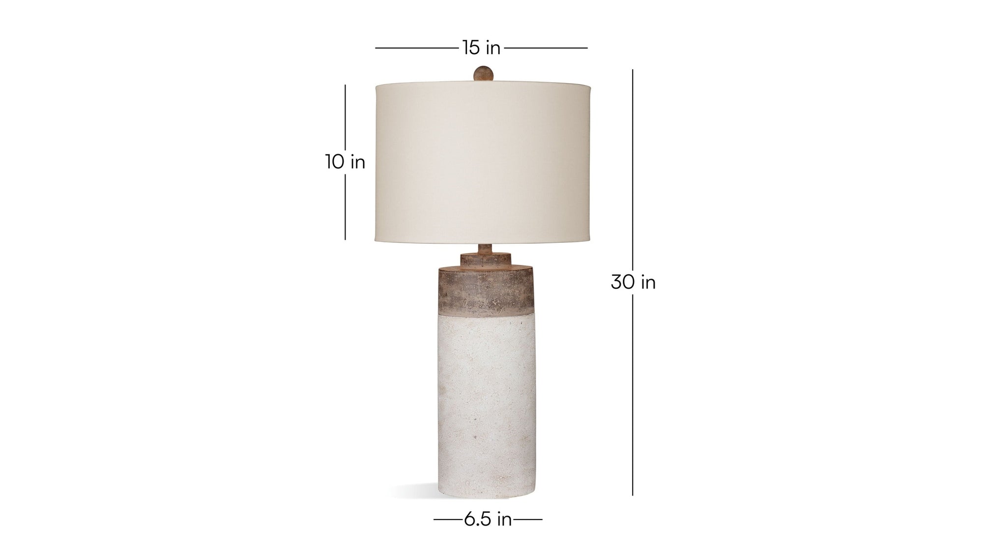 Lamar - Table Lamp - White