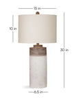 Lamar - Table Lamp - White