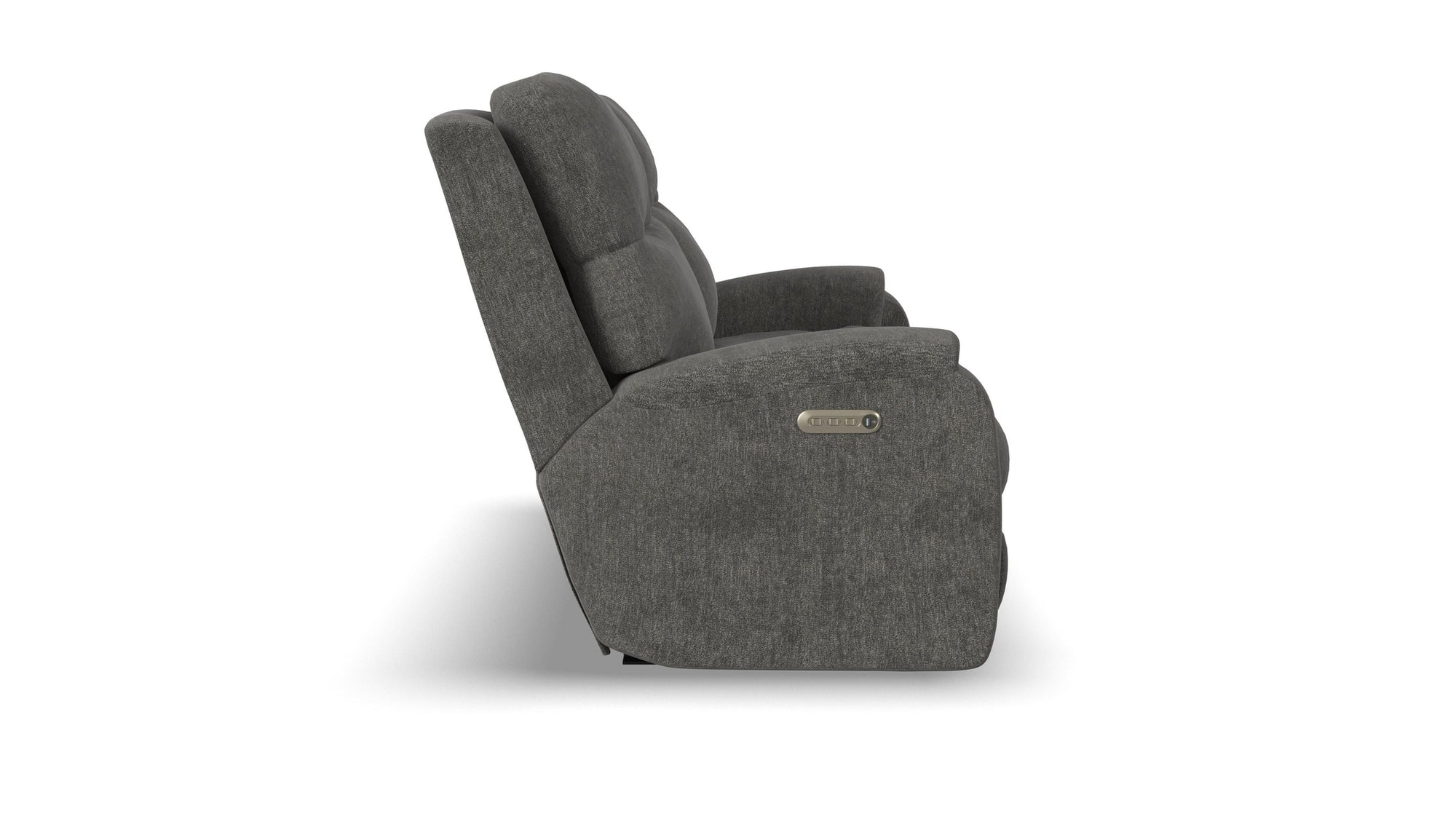 Penn - Transitional Fabric Power Reclining Sofa With Power Headrests &amp; Lumbar