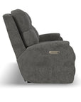 Penn - Transitional Fabric Power Reclining Sofa With Power Headrests & Lumbar