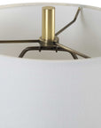 Enigma - Teal Blue Glass Buffet Lamp