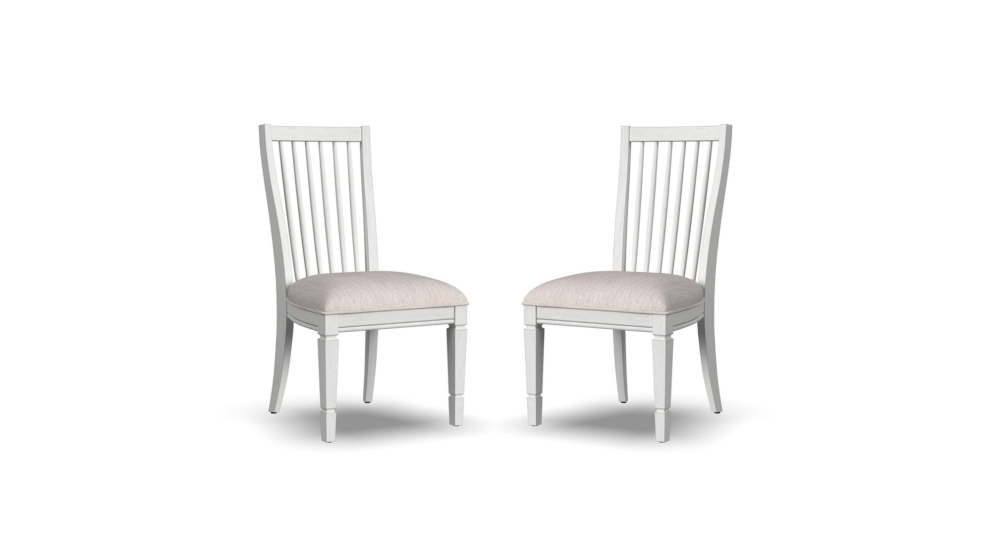 Melody - Upholstered Dining Chair Set of 2 - White