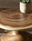 Lynx - Hourglass Accent Table - Dark Brown
