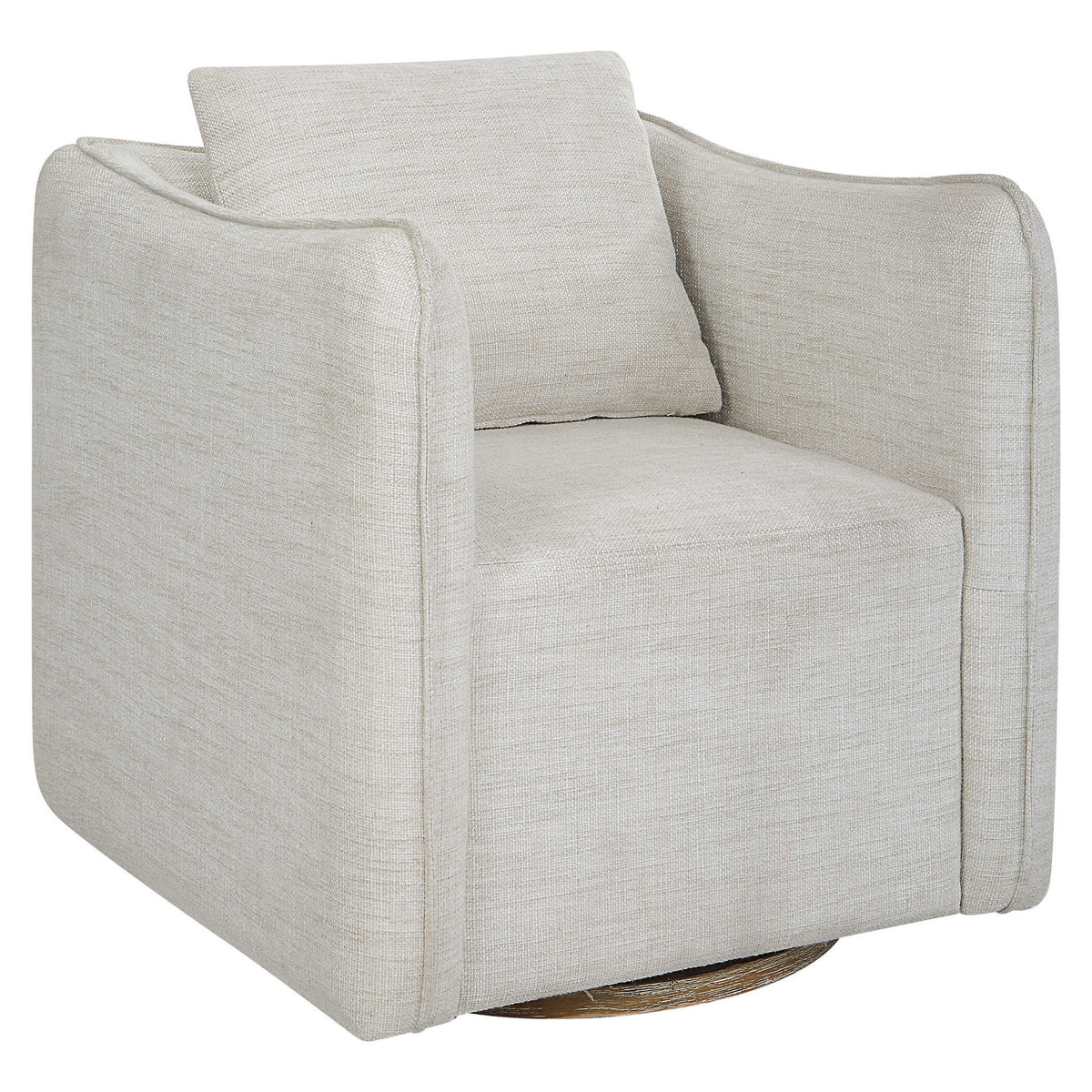 Corben - Swivel Armchair - Silver