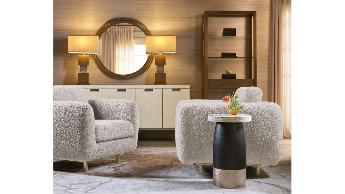 Chapman - Martini Table - Black / Silver