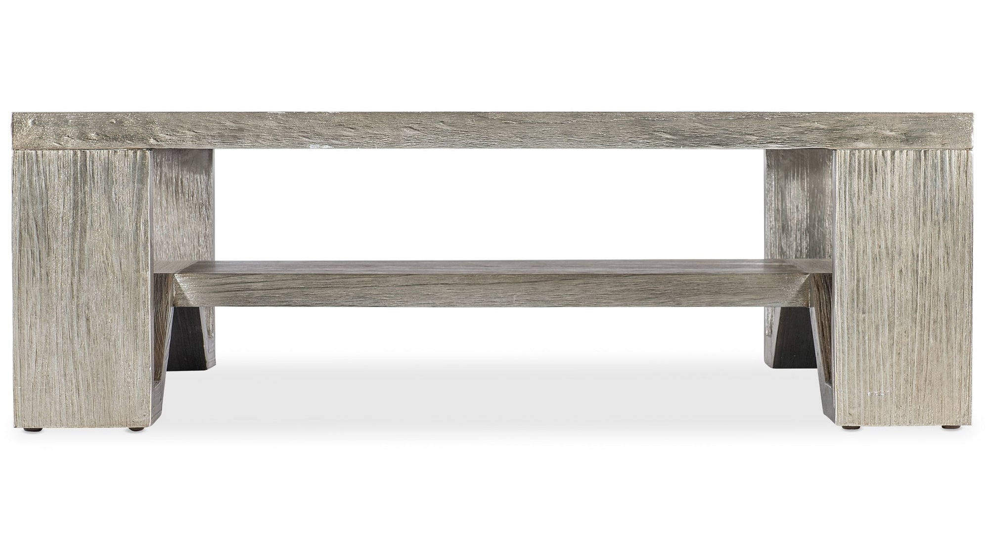 Melange - Saber Cocktail Table - Pearl Silver