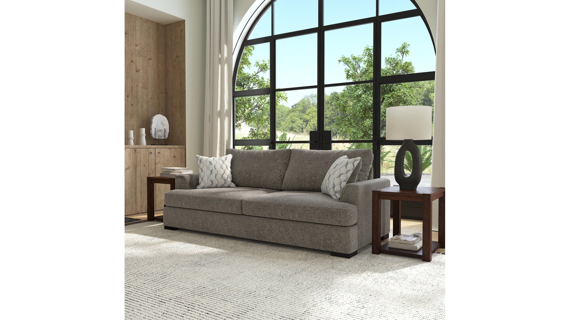 Willow - Fabric Stationary Extra Large Two-Cushion Sofa