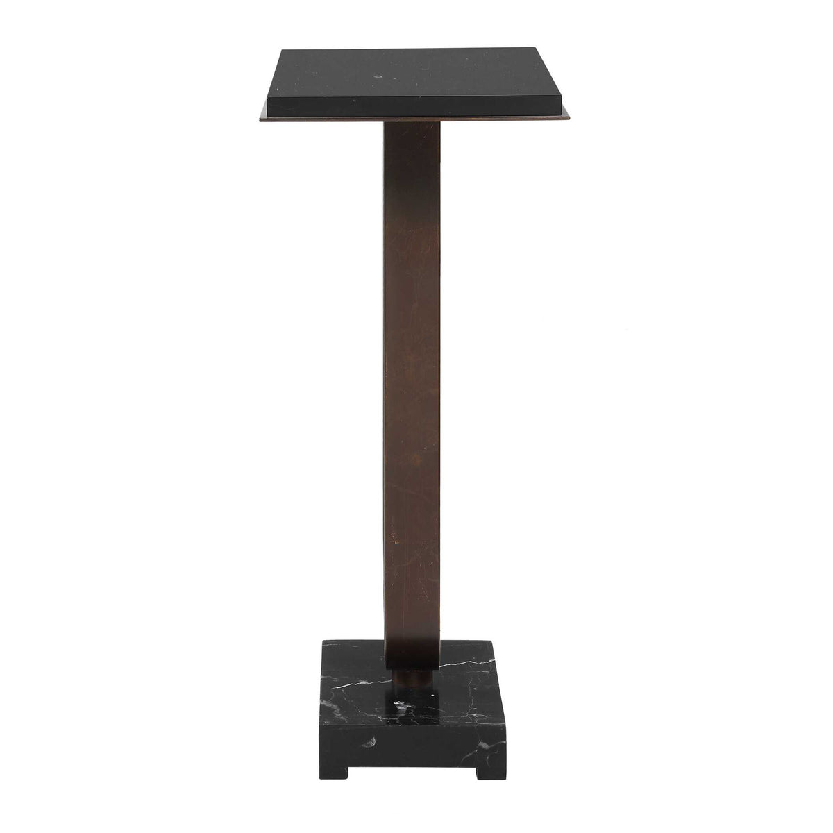 Galloway - Minimalist Accent Table - Black / Bronze