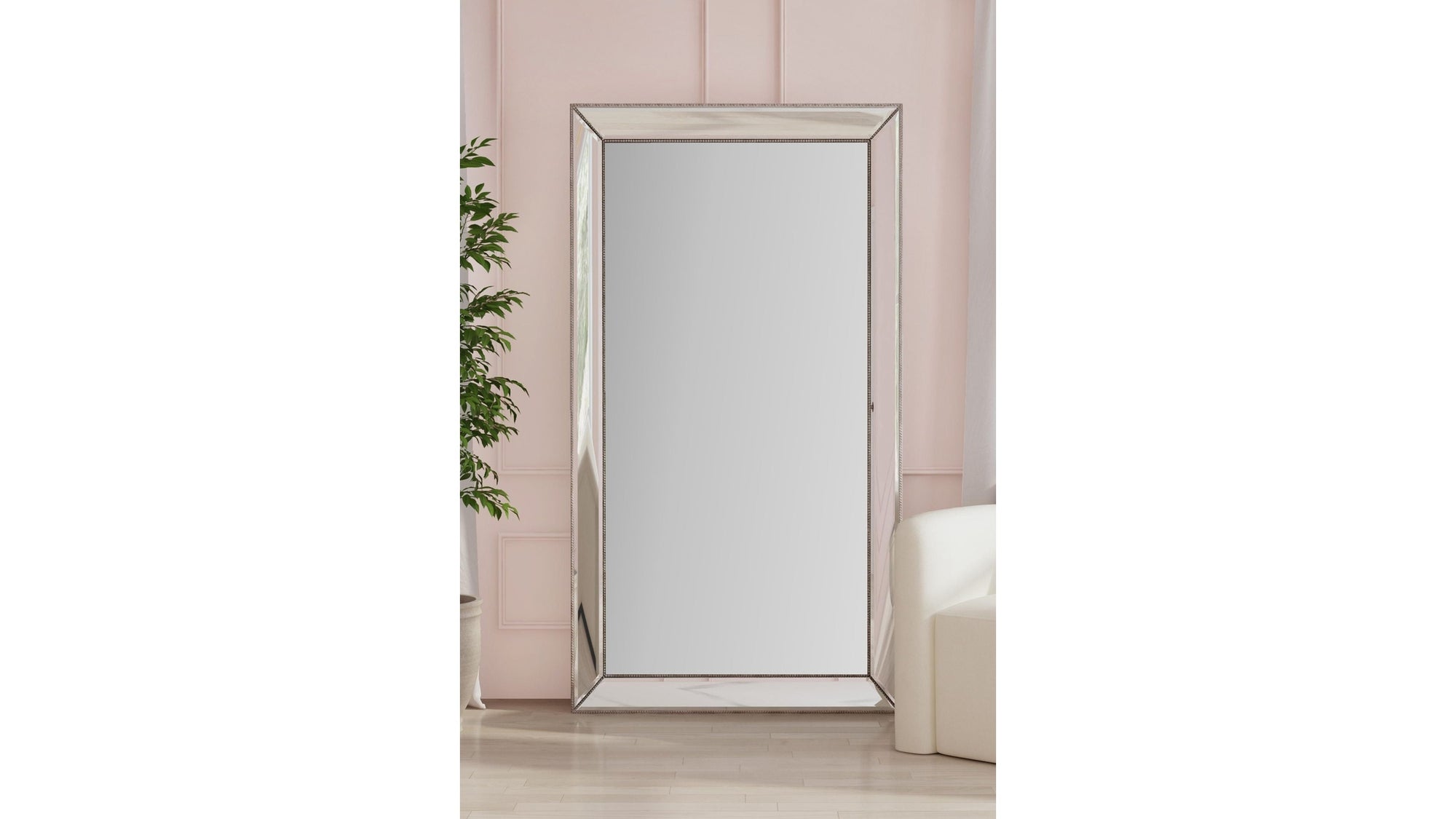 Ashley - Floor Mirror - White