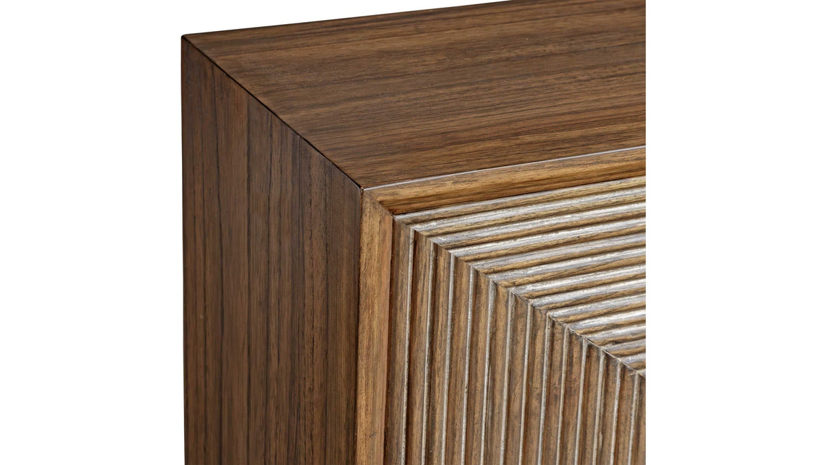 Bottom Line - 2 Door Wood Cabinet - Woodtone