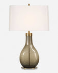 Shyla - Dark Glass Table Lamp - White