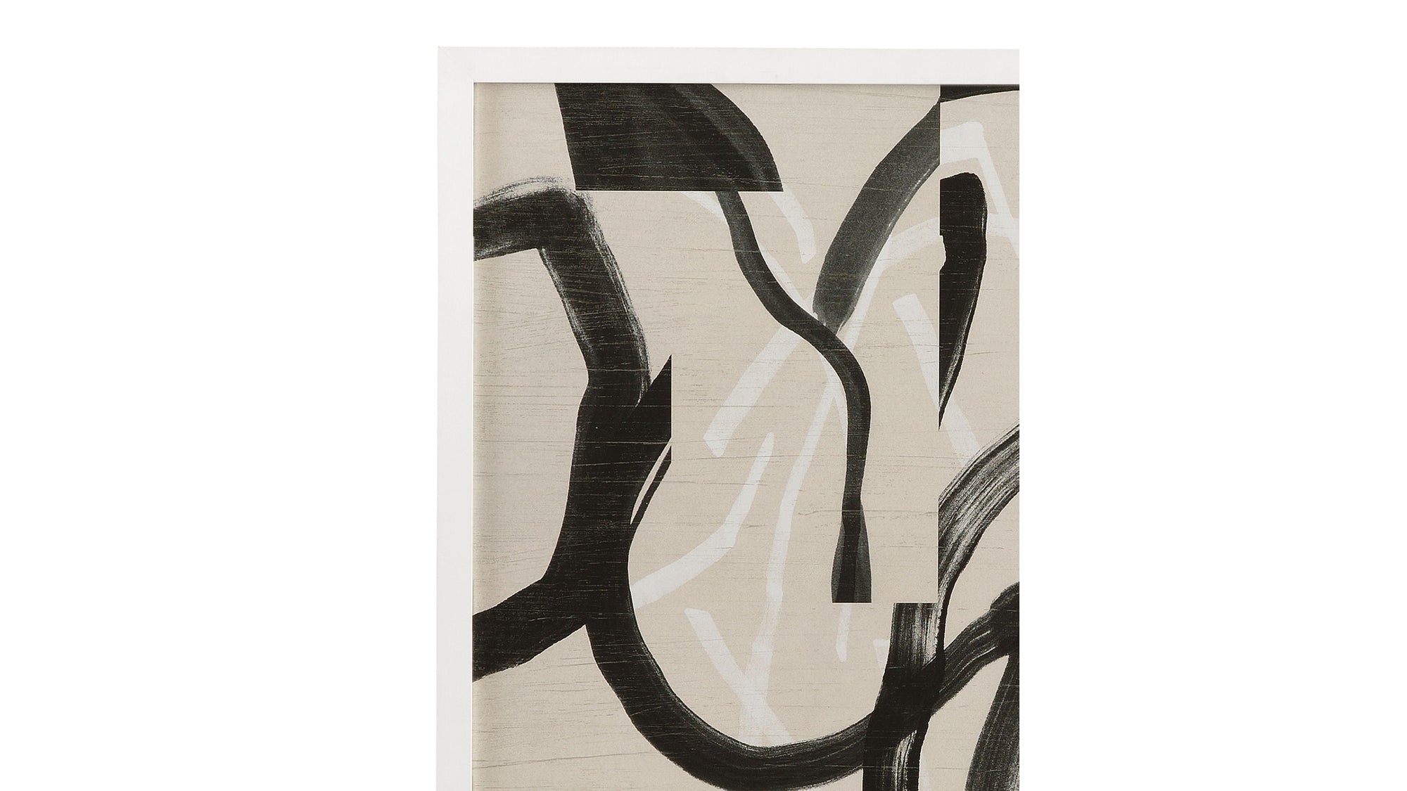 Ink Maze II Framed Print - Gray / Black