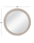 Claire - Wall Mirror - White Wash