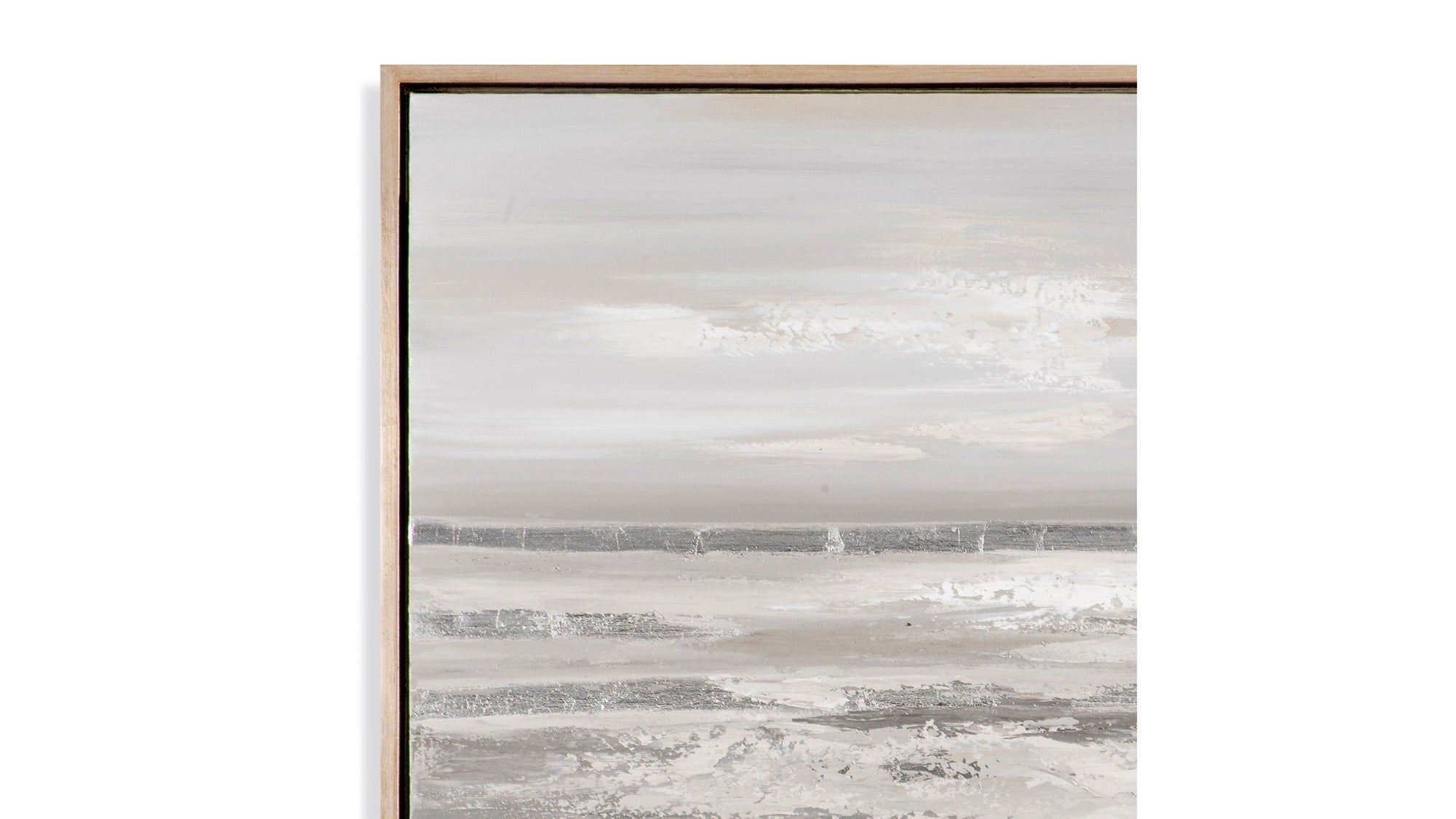 Silver Landscape Canvas Art - Gray