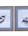 Drifting And Morning Row Wall Decor Set of 2 - Gray