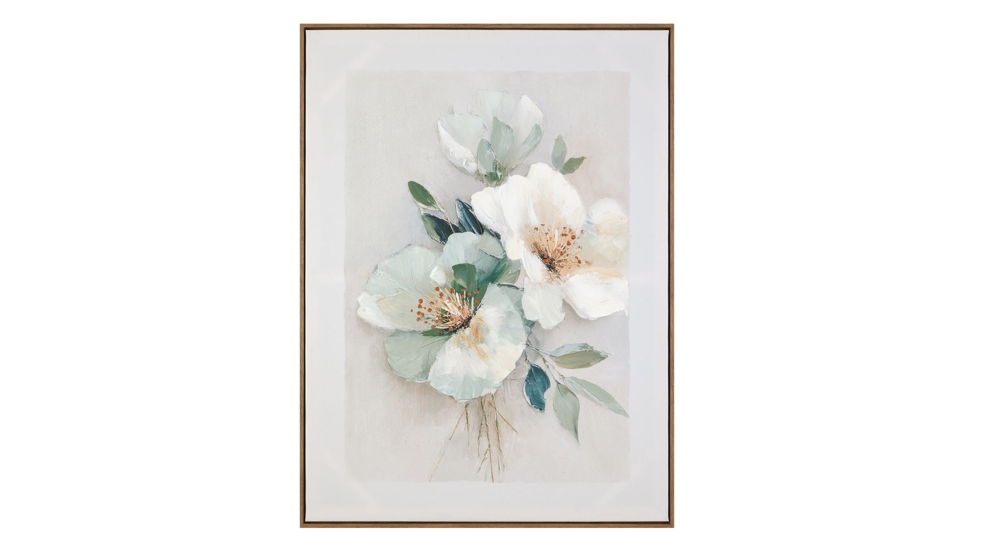 Floral Harmony III Framed Canvas - Pink