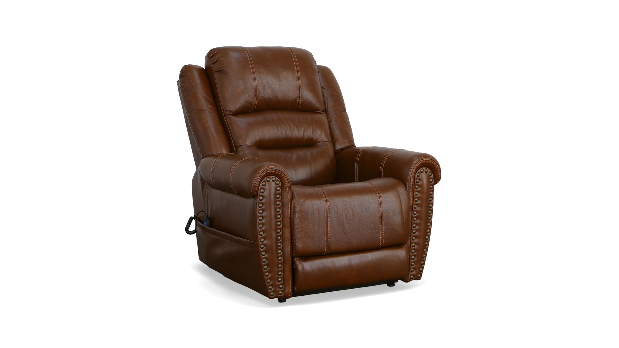 Oscar - Power Lift Recliner With Right-Hand Control & Power Headrest - Grizzly