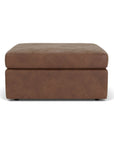 Sky - Fabric Stationary Square Cocktail Ottoman