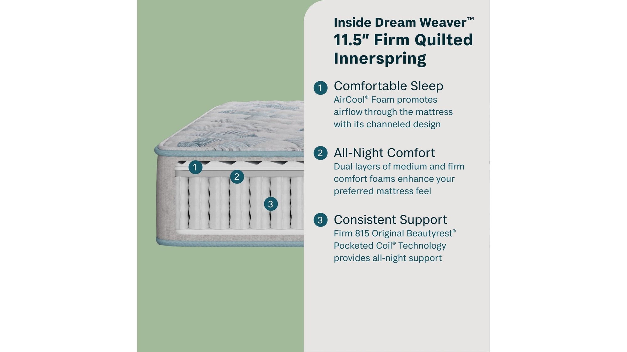 Peaceful Morning - 11.5" Firm Mattress