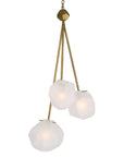 Geodesic - 3 Light Pendant - White