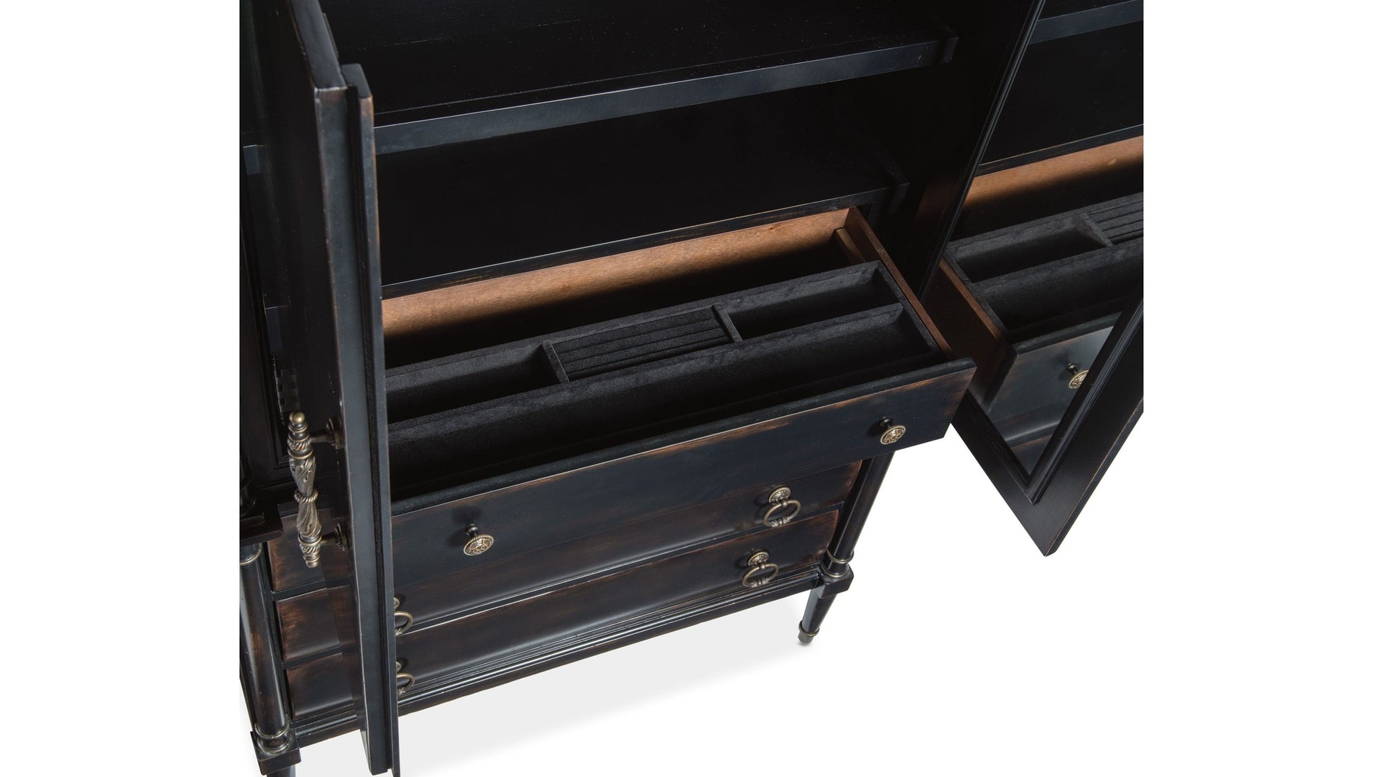 Charleston - Jewelry Armoire - Black