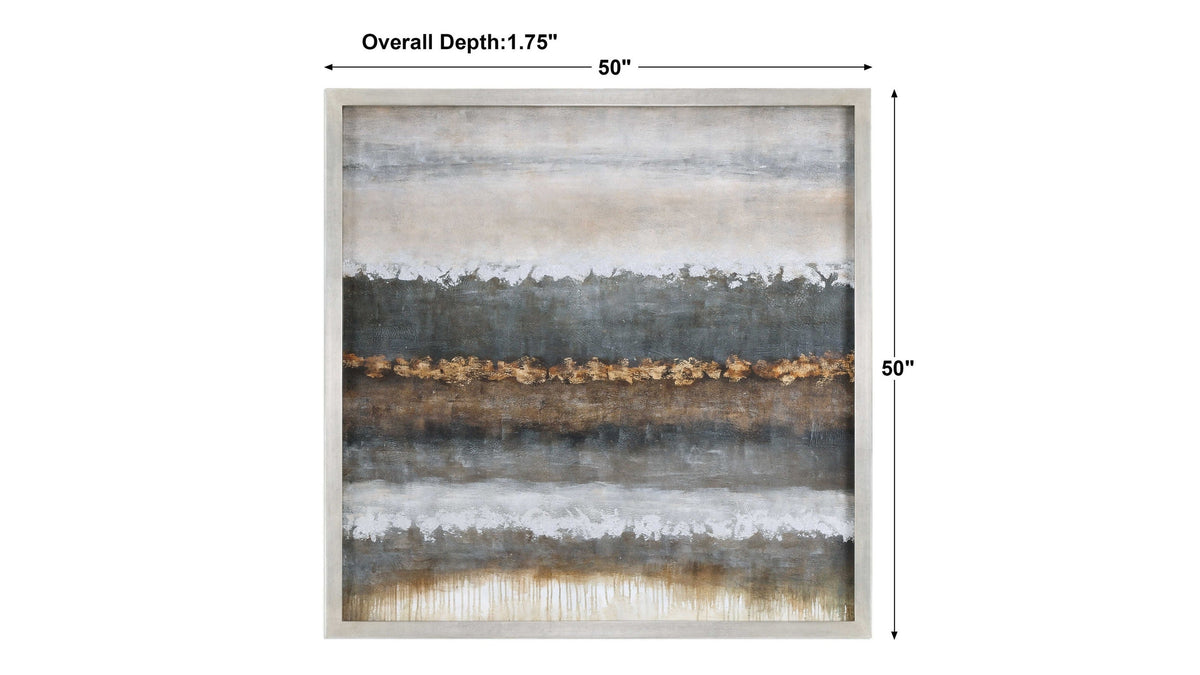 Layers - Landscape Art - Silver