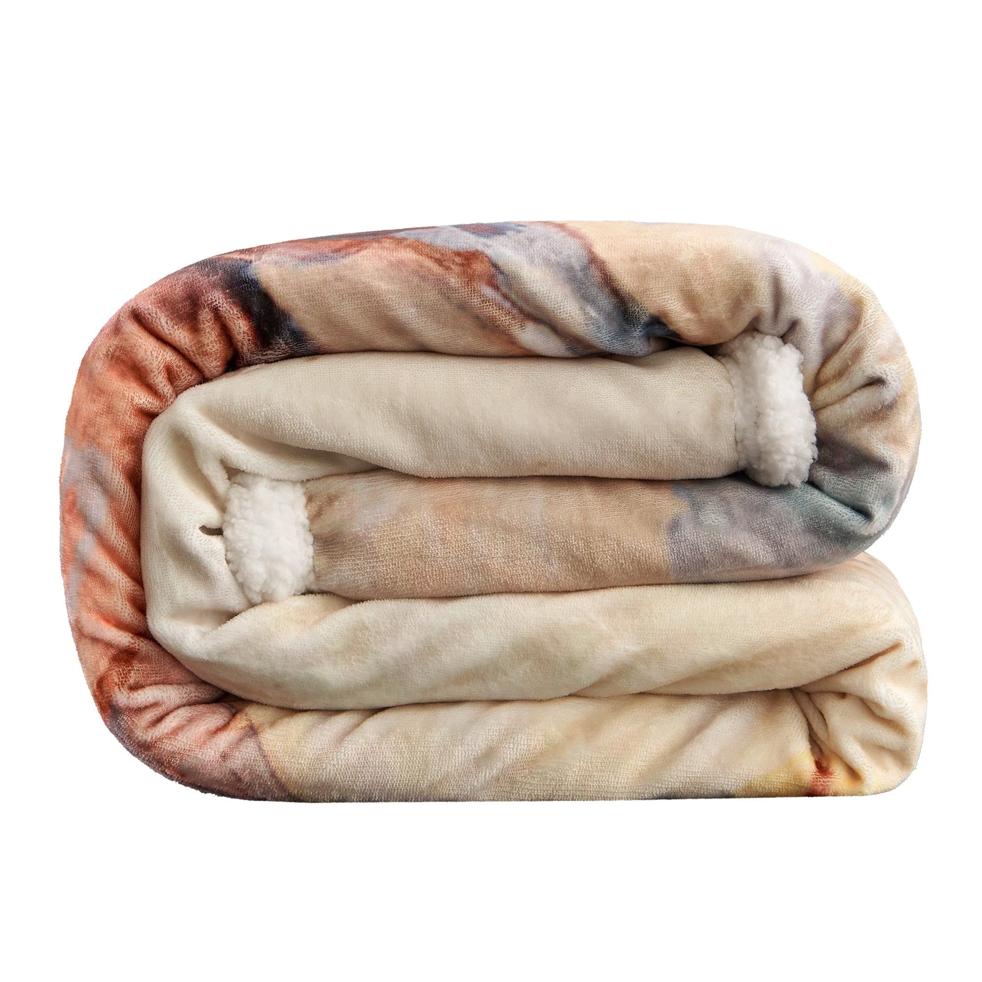 Campfire - Buster Campfire Sherpa Throw 6 Per Carton - Multi Color