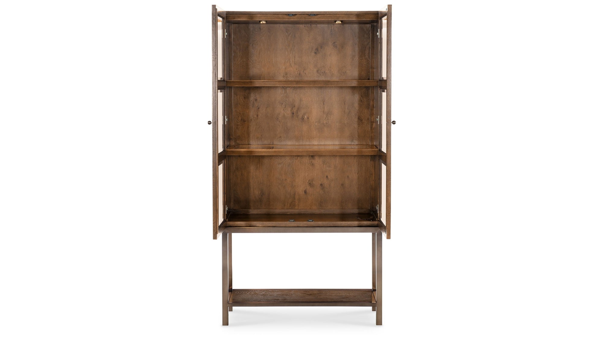 Melange - Mulholland Display Cabinet - Dark Brown