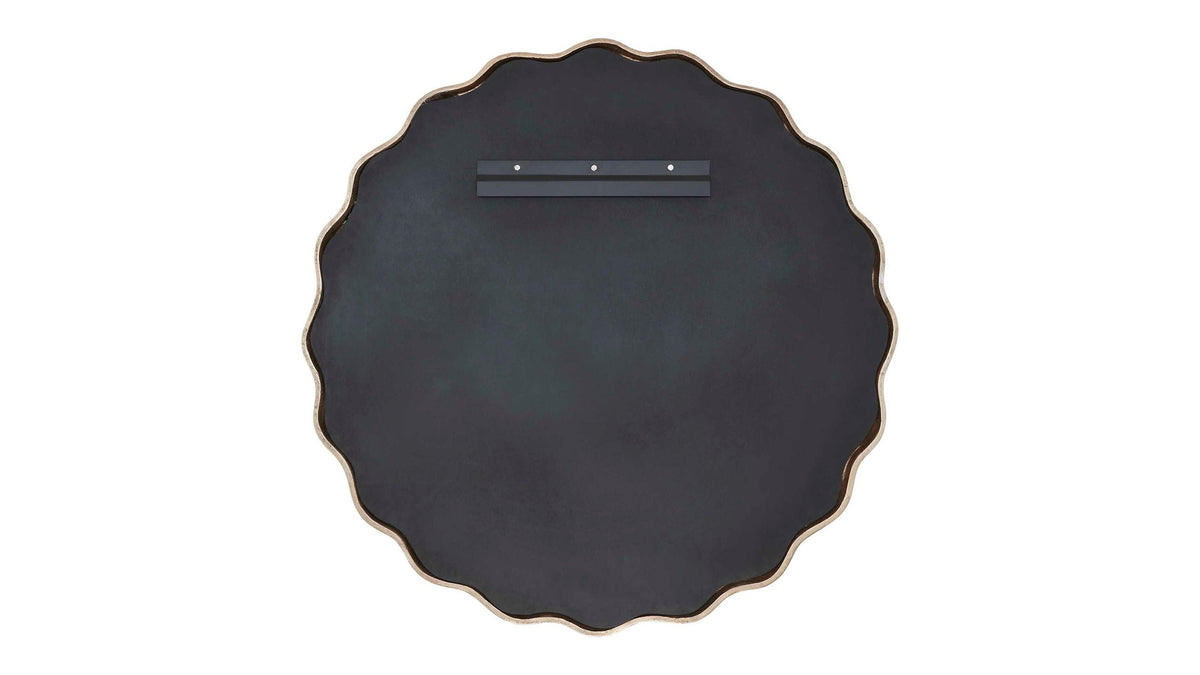 Marietta - Round Brass Mirror - Brass / Gold
